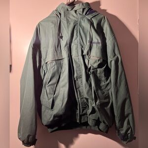 Timberland Olive Hooded Windbreaker Jacket